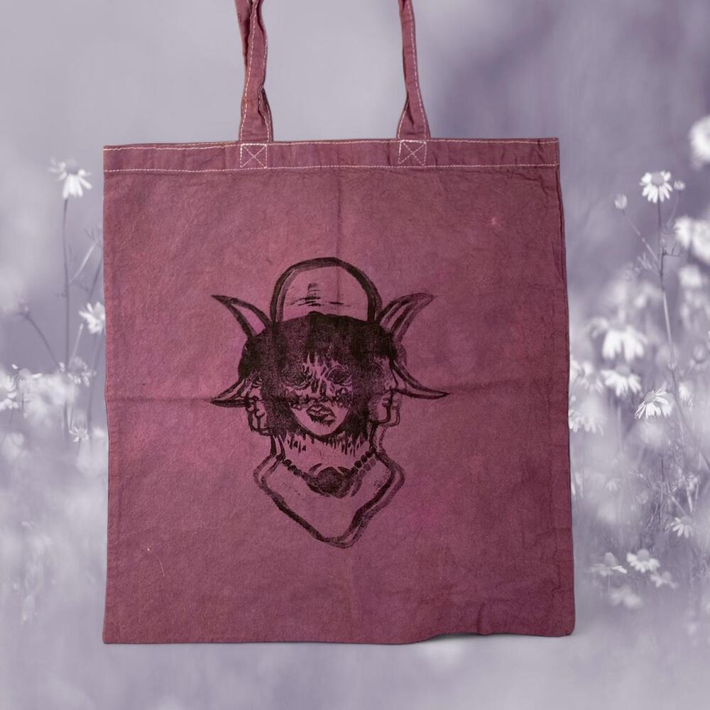 Triple moon goddess tote